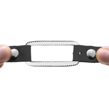 Ala Store Ekstra Küçük Köpek Mini Çift Bungee Köpek Tasması, Biyotan, Su Geçirmez, Kokusuz, Metal Toka ve Iki Konfor Döngüsü ile D Halka, Özel Uyum Için Ayarlanabilir, 7/10 Cm, Siyah