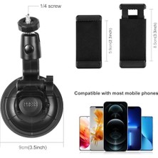Ala Store Vantuzlu Kamera ve Telefon Tutucu Aparat – 1/4 Vida Uyumlu Çok Açılı Ayarlanabilir Bağlantısı, Güçlü Vakum Tabanlı Sabitleme, Araç Cam Masa Çekim Desteği | CL45
