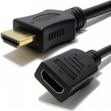 Ala Store HDMI Uzatma Kablosu 3 Metre Erkek Dişi Kablo Full Hd 1080P 4K Destek Altın Uçlu Yüksek Hızlı HDMI Uzatıcı Tv Monitör Projeksiyon Oyun Konsolu Uyumlu | ZR150 (Siyah 3 Metre)