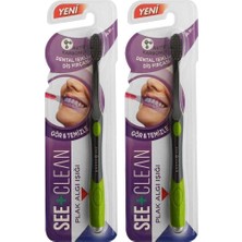Ala Store See+ Clean Dental Işıklı Diş Fırçası Yeşil 2li Paket