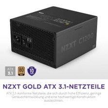 Ala Store Nzxt C1200 1200W 80 Atx 3.1 Tam Modüler Siyah Güç Kaynağı