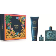 Versace Eros Edt 100 ml + Shower Gel 100 ml + Edp 5 ml