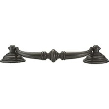 Ala Store Donanım BP30214909 4 1/4 Inç (108 Mm) Merkezden Merkeze, Geleneksel Dolap Çekme, Mat Siyah Demir