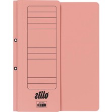 Stilo Lux Yarım Kapak Telli Dosya ( Pembe ) ( 10 Adet )
