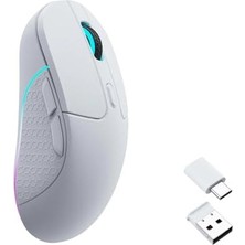 Ala Store Keychron M3 Kablosuz Fare, En Iyi Pixart, 8k / 4K / 1k Kullanma Oranı. 2.4 Ghz, Bluetooth ve USB Kablolu Bağlantı Sadece 79 G (M3-A3)