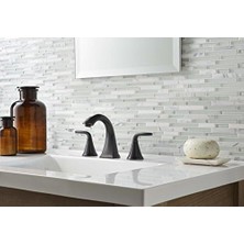 Ala Store Pasadena Banyo Lavabo Bataryası, 8-Inç Yaygın, 2 Saplı, 3 Delikli, Bronz Kaplama, LF049PDYY