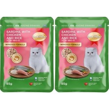Ala Store Smartheart Pouch Tavuk ve Pirinçle Sardalye 85 gr (2 Paketi)