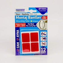 Ala Store Hazır Kesilmiş 12'li Montaj Bandı, Şeffaf