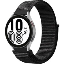 Ala Store Gt Gt2 Gt3 Gt4 42MM/HONOR 2 ile Uyumlu Kordon Hasır Band Siyah-Beyaz