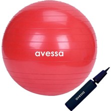 Ala Store Pilates Topu 55 cm Kırmızı Pompalı