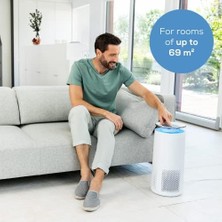 Ala Store Lr 400 Hava Temizleyici, Uygulama ile Oda Havasının Kontrolü ve Izlenmesi, Üç Katmanlı Filtre Sistemi ve Kapatılabilir Ultraviyole Işık, 69 M²'ye Kadar Odalar Için