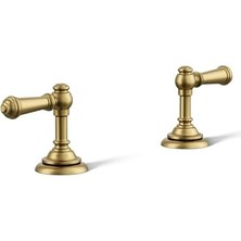 Ala Store 98068-4-2MB Lavabo Bataryası, Canlı Fırçalanmış Modern Pirinç