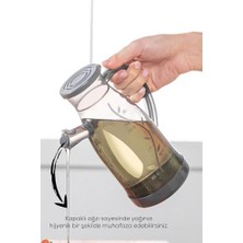 Ala Store Yağlık Sirkelik Şeffaf Sosluk 700ML, Bpa Içermez, Bulaşık Makinesine Uygun, Gıdayla Temas Uygun Yağdanlık, Kapaklı Ağız, 22.5cm Yükseklik (1, Şeffaf)
