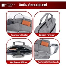 Ala Store Cotpoly Laptop Çantası, Su Geçirmez Darbe Korumalı Laptop Çantası 15.6–17.3 Inç Uyumlu, Omuz Askılı Bilgisayar Evrak Çantası