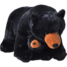 Wild Republic Jumbo Boy Yavrulu Siyah Boz Ayı 76 cm 24104