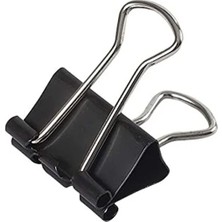 19 mm Binder Clips, 12'li Paket, Metalik Tasarım