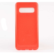 ZM Store Galaxy S10 Uyumlu Kılıf Renkli Simli Parlak Shining Kapak