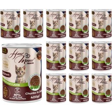 Ala Store How Meow Yavru Kedi Kuzulu ve Jöleli Konserve Yaş Mama 400 gr x 12 Adet