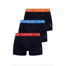 U.S. Polo Assn. Erkek, Lisanslı, Uspa, 3'lü Kutulu Boxer Set
