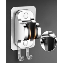 Ala Store Yapışkanlı Duş Başlığı Tutucu ve Askı Aparatı,delmeden Montaj Güçlü Yapışkanlı Duvar Aparatı, Ayarlanabilir Duş Başlığı Sabitleyici, Banyo Için Paslanmaz Krom Görünümlü Dayanıklı Duş Başlığı Duvar T