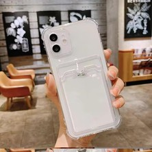 Ala Store & Aksesuar 11 ile Uyumlu Şeffaf Yapıya Sahip Arka Ksımında Kartlık Bölmeli Kolay Kullanım Sağlayan Telefon Kılıfı (Şeffaf)