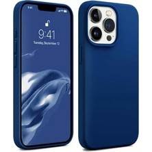 Ala Store Bix 13 Pro Silikon Kılıf Magsafe Uyumlu Güçlü Koruma Darbe Emici Evren Mavisi