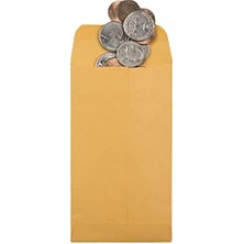 Ala Store #5 1/2 Madeni Para Zarfları, 3 1/8 x 5 1/2, Yapıştırılmış, Küçük Parçalar, Bahçe Için Mücevher ve Tohum Zarfları, 28 Lb Kahverengi, Kutu Başına 500 (QUA50562)