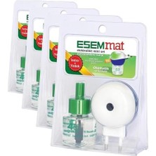 Ala Store Esemmat Elektrolikit Mini Set Isıtıcı + Likit, Sivrisineklere Karşı Etkili (4 Paketi)
