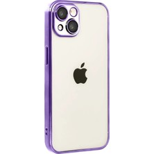 Durukar®   iPhone 15  Lensli Silikon - Mor