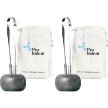 Ala Store Probident Dil Temizleme Aparatı/dil Sıyırıcı Kese + Stand Hediyeli Full 304 Surgical Stainless Steel (2 Paketi)