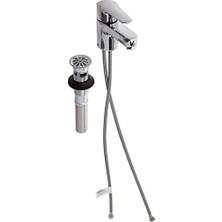 Ala Store K-97283-4-CP Cilalı Krom Temmuz Güvertesine Monte Banyo Bataryası Metal Izgara Tahliye Takımı
