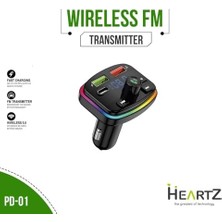 Ala Store Fm Transmitter Modulator Araç Fast Quıck Charge Hızlı Şarj Flash Bellek Micro Sd Mp3 Player 12-24 V Pd 20W Yüksek Kalite (Pd 01)