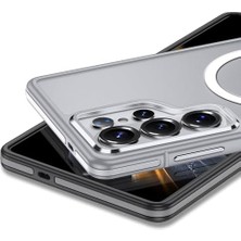 Ala Store Galaxy S26 Ultra Kılıf M-Safe Şarj Özellikli Mat Görünümlü Wlons Vevo Kapak (Siyah)