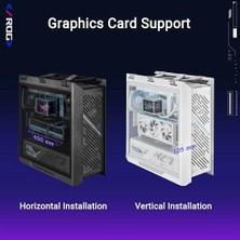 Ala Store Rog Strıx Helıos Iı, Çift Temperli Cam Panel, 450MM Gpu Desteği, Alüminyum Kasa ve Ön Panel, Gpu Destek Braketleri ve 420MM Radyatör Desteği Sunan Eatx Uyumlu Bir Mıd-Tower Beyaz