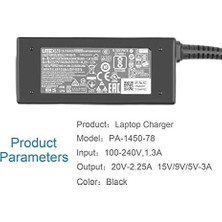 Ala Store 45W Usb-C Şarj Cihazı Acer Chromebook CB314 CB314-1H CB314-1HT CB315-3H R13 CB5-312T Spin 11 C732 CB515-1HT CP311-1HN CP511-1HN CP511-1HN PA-1450-78 A78 16-04 5N1A ADP-45PE B A18-045N1A