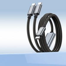Ala Store 100W Çift Uçlu Type-C Pd Şarj ve Veri Kablosu – E-Mark Chip, 1,5 Metre, Çift Cihaz Şarj Desteği