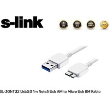 Ala Store SL-30NT32 Usb3.0 1m Note3/s5 USB Am To Micto USB Bm Kablo