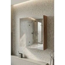 Karen Banyo Lila  Banyo Dolabı, Üst Modül, Aynalı Dolap