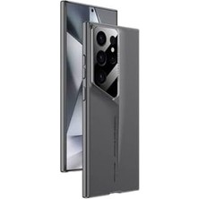 Ala Store Galaxy S23 Ultra Kılıf Ultra Ince Kamera Korumalı Sert Rubber Procase Kapak-Gri
