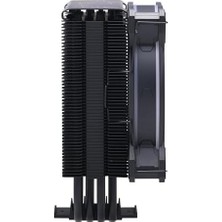 Ala Store Cooler Hyper 212 Halo Cpu Lavabo - Siyah Alüminyum Kaplama, Kanatlı 4 Isı Sürekli Doğrudan Temas Borusu, MF120 Halo2 Argb Fan, Argb Algılama, LGA1700 ve Am5 Desteği - Siyah