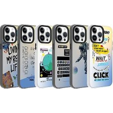 Ala Store 14 Pro Max Kılıf Astronot Decrux Sert Kapak Dayanıklı Darbe Karşıtı Koruyucu Tasarım (14 Pro Max, Astronot)