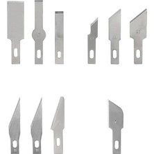 Ala Store Kretuar Bıçak Seti, 13 Parçalı, Paslanmaz Çelik, Ergonomik Tutamak, Değiştirilebilir Uçlar, Saklama Kutulu, El Sanatları ve Hobi