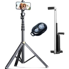 Ala Store NP688 210 cm ve Monopod Özellikli Kullanımı Kolay ve Pratik Iç ve Dış Mekan Fotoğraf ve Video Çekimleri Için (NP688 Tripod+(Telefon+Tablet Tutucu)+Kumanda)