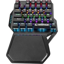 Ala Store KB-R77 Palm USB Backlight Outemu Blue Switch Mekanik 36 Tuşlu Mini Gaming Oyuncu Klavyesi