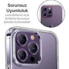 Ala Store 15 Pro - 15 Pro Max / 14PRO - 14PROMAX Modellerinin Tümüne Uyumlu Alüminyum Alaşım Çerçeveli ve 9h Sertliğinde Temperli Camlı Lens Koruyucu (Mor)