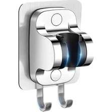 Ala Store Yapışkanlı Duş Başlığı Tutucu, Ayarlanabilir El Duş Tutacağı Delme Yok Duvara Monte Su Geçirmez, Mafsal, Duş Askısı (Chrome)
