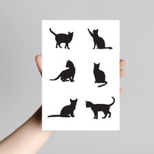 Ala Store Şekilli Kedi, 5.4x3.8 cm 2 Sayfa