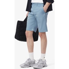 Lacoste Men's Slim Fit Bermuda Shorts Erkek Dar Kesim Pamuk Bermuda Şort Mavi