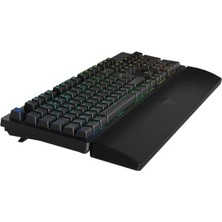 Ala Store Pusat Ultra Tam Boyutlu Tactile Red Switch 80 M Tıklama Kablolu Mekanik Rgb Oyuncu Klavyesi (Siyah)