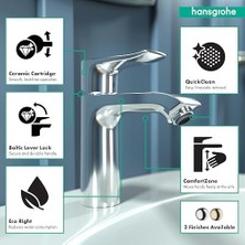Ala Store Metris Modern Yükseltme Kolay Kurulum 1 Kulplu 1 7" Uzun Banyo Lavabo Bataryası Krom, 31080001